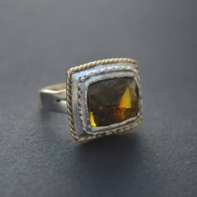 Iro Xenaki amber ring