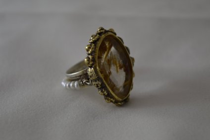 Iro Xenaki rutilated quartz ring