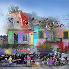 Βαγγέλης Αποστολίδης Colourful Village II (2018)