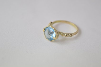 Iro Xenaki aquamarine ring